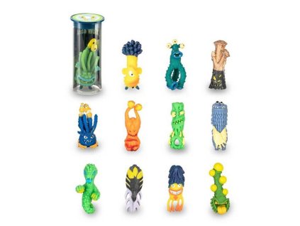 Vesmírná příšera/mimozemšťan silikon 7-9cm mix druhů v tubusu