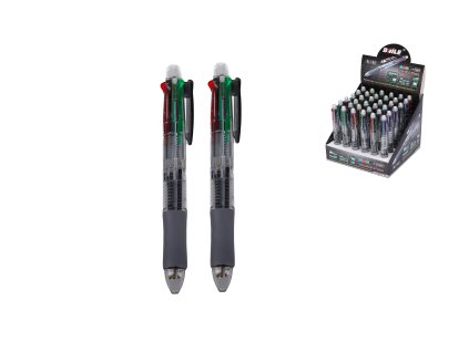 Tužka mechanická 0,7mm + 4 barevná propiska