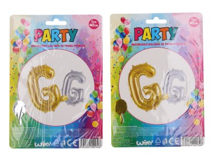 Balónek nafukovací - písmeno G