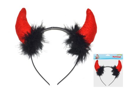 Čelenka s čertovskými rohy