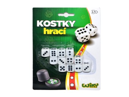Kostky hrací 1,5 cm 12 ks - Český obal