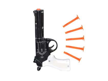 Pistole na šipky s přísavkami set 21 cm