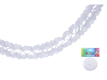 Girlanda bílá 3,6m