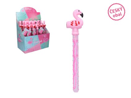 Bublifuk plameňák s píšťalkou 37 cm