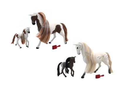 Royal Breeds - Kůň 20 cm s hříbátkem 8 cm