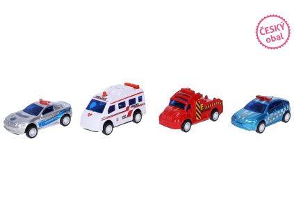 Auta Akce na dálnici 4 ks 6 cm - Český obal