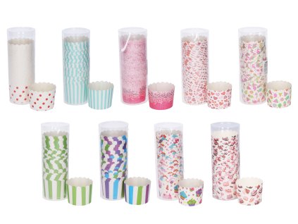 Košíčky cukrářské pevné barevné (pr.6cm, v.5,5cm) - 25ks