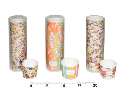 Košíčky cukrářské pevné barevné (pr.5cm, v.4,5cm) - 25ks