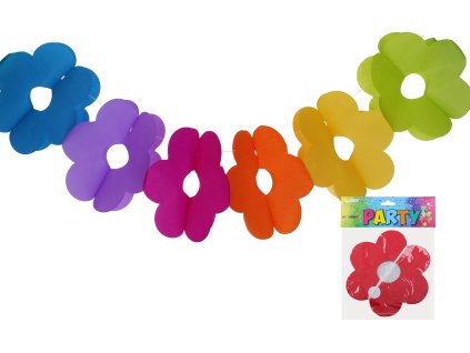 Girlanda barevná 3 m - Květina