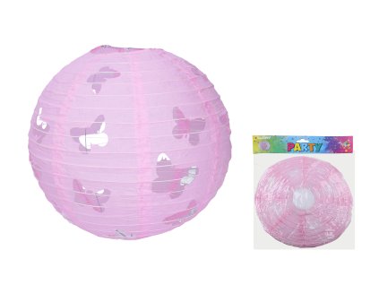 Lampion koule 30 cm - Motýl