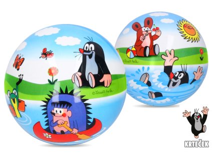 Míč Krtek guma nenafouknutý 12 cm