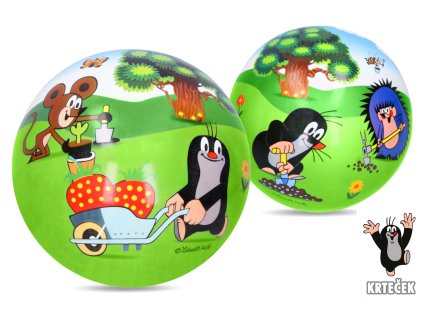 Míč Krtek guma nenafouknutý 23 cm