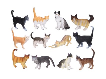 Zvířátko figurka kočka 12 cm