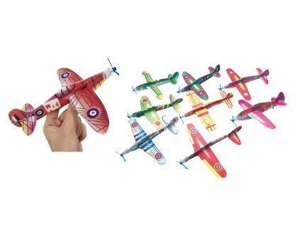 Házecí letadla 2 ks 17x17x3,5 cm