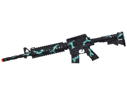 Puška 61 cm černo modrá