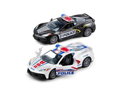 Auto policejní kovové 12 cm