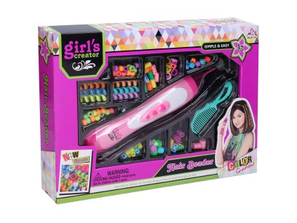 Navlékač korálků do vlasů 27cm