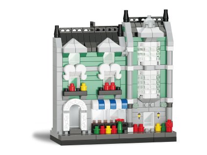 KOCO Stavebnice Obchod s potravinami 329 dílků 8x3x9 cm