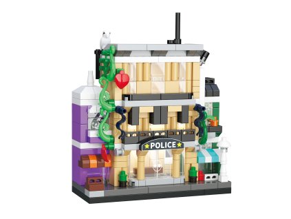 KOCO Stavebnice Policejní stanice 309 dílků 8x3,5x9,5 cm