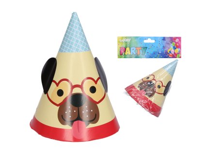 Párty kloboučky PES 15 cm, 6 ks