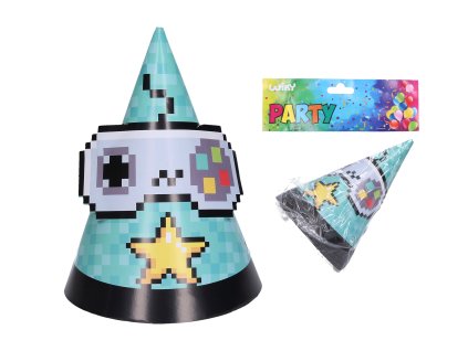 Párty kloboučky HRA 15 cm, 6 ks