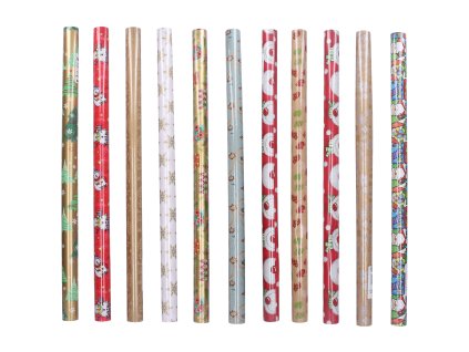 Balící papír 0,7x2 m Vánoce mix 3