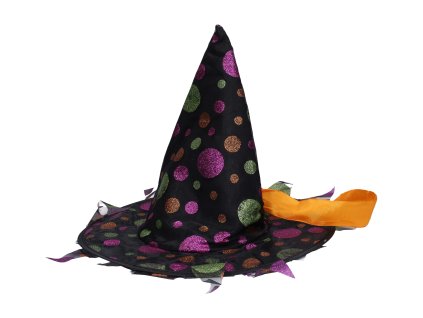Set karneval - čarodějnický klobouk 36,5x33,5 cm