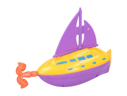 Loď s kotvou natahovací do vody 18 cm