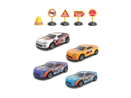 Auto driftující kovové set 17,5 cm