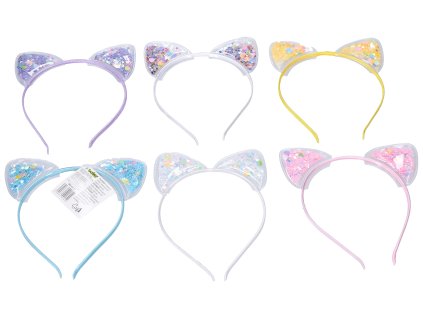 Vlasový doplněk - čelenka s ozdobou uši