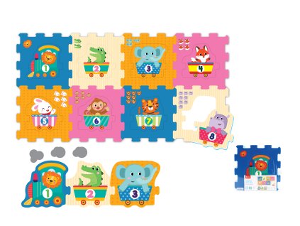 Měkké bloky zvířátka s čísly