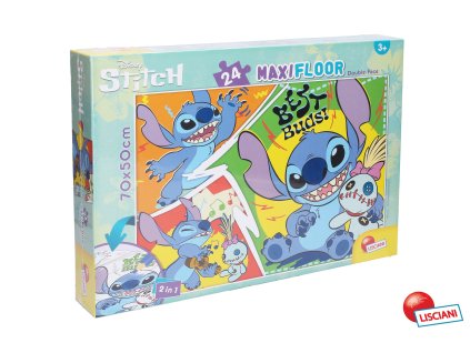 Stitch puzzle maxi oboustranné 70x50 cm 24 dílků