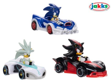 Sonic Auto kov/plast 7 cm 1:64 - Wave 7