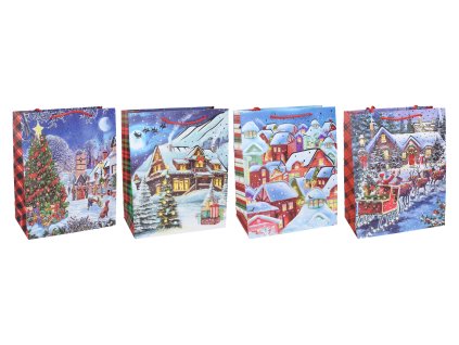 Dárková taška L 31x40x12 cm VÁNOCE