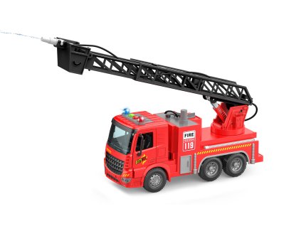 Auto hasičské stříkající s efekty 30 cm