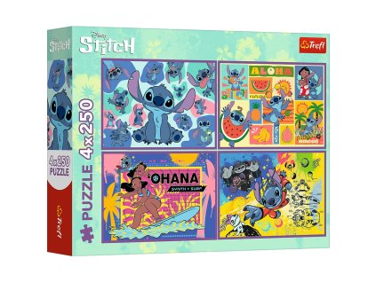 Trefl Puzzle 4x250 Lilo a Stitch