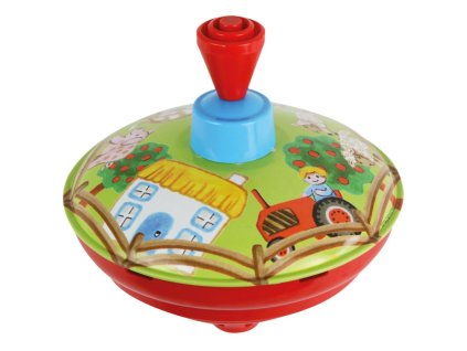 Káča hrajúca, kovová sedliacky dvor, priemer 13 cm, CZ