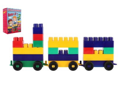 Stavebnice LORI 2 plast 35ks v krabici 19x28x10cm