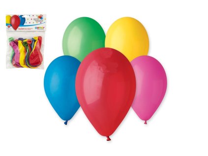 Balonek/Balonky nafukovací 10" 10cm 15ks v sáčku karneval