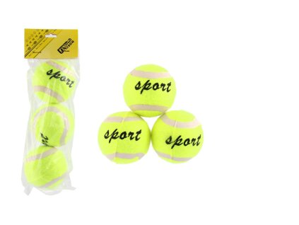 Tenisové míčky 3ks v sáčku 19x8x6cm