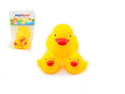 Kačenka/Kačenky sada do vany 3ks guma v sáčku  14x24cm 0m+