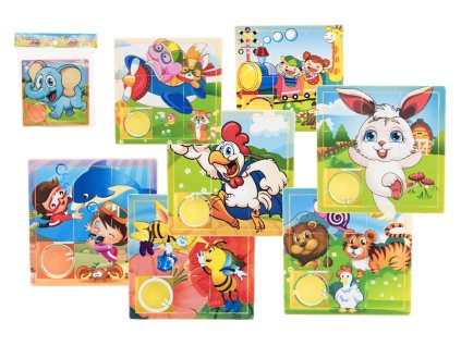 Přesouvačka hlavolam zvířátko plast 10cm mix druhů v sáčku