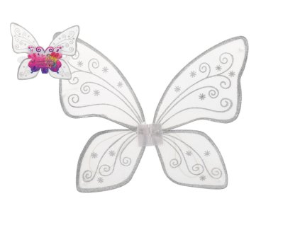 Křídla motýlí nylon 49x43cm v sáčku karneval