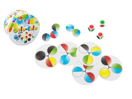 Colo-rolo společenská hra v plechové krabičce 9x5cm