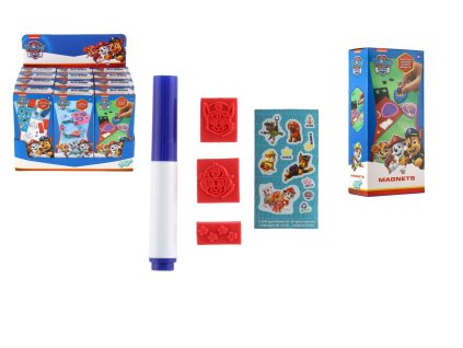 Kreativní sada 3 druhy Paw Patrol/Tlapková patrola v krabičce 6x13x3,5cm 12ks v boxu