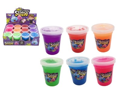 Sliz - hmota 110g plast 6x7,5cm mix barev 12ks v boxu