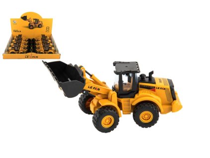 Stavební stroj nakladač plast 18cm na setrvačník 8ks v boxu