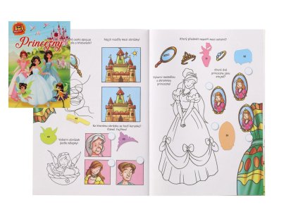 Pracovní sešit 101 aktivit s nálepkami Princezny CZ verze 21x30cm