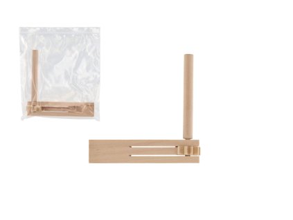 Řehtačka dřevo 13x13cm v sáčku