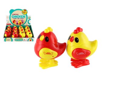 Kuřátko na natažení plast 7x9cm 2 barvy 12ks v boxu